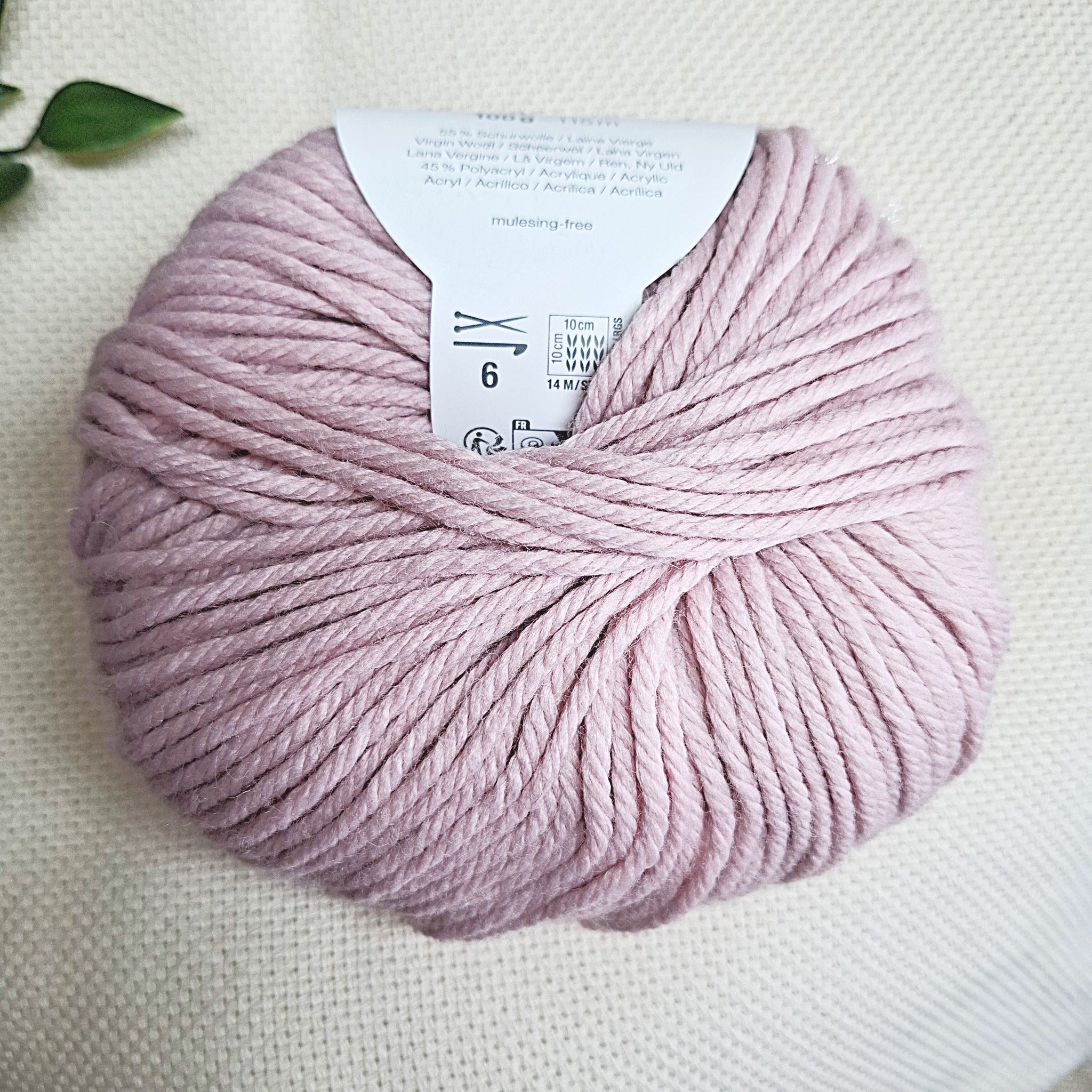Filato punch needle spessore Chunky rosa