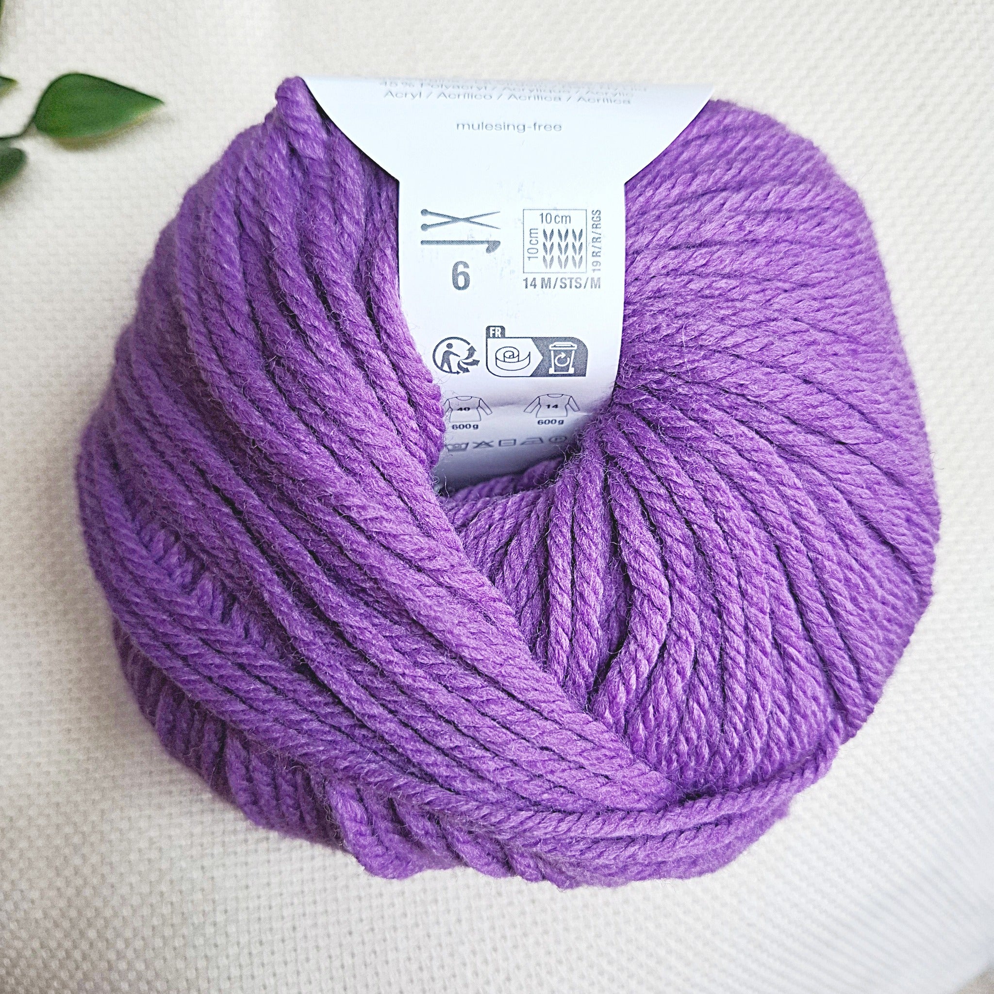 Filato punch needle spessore Chunky viola
