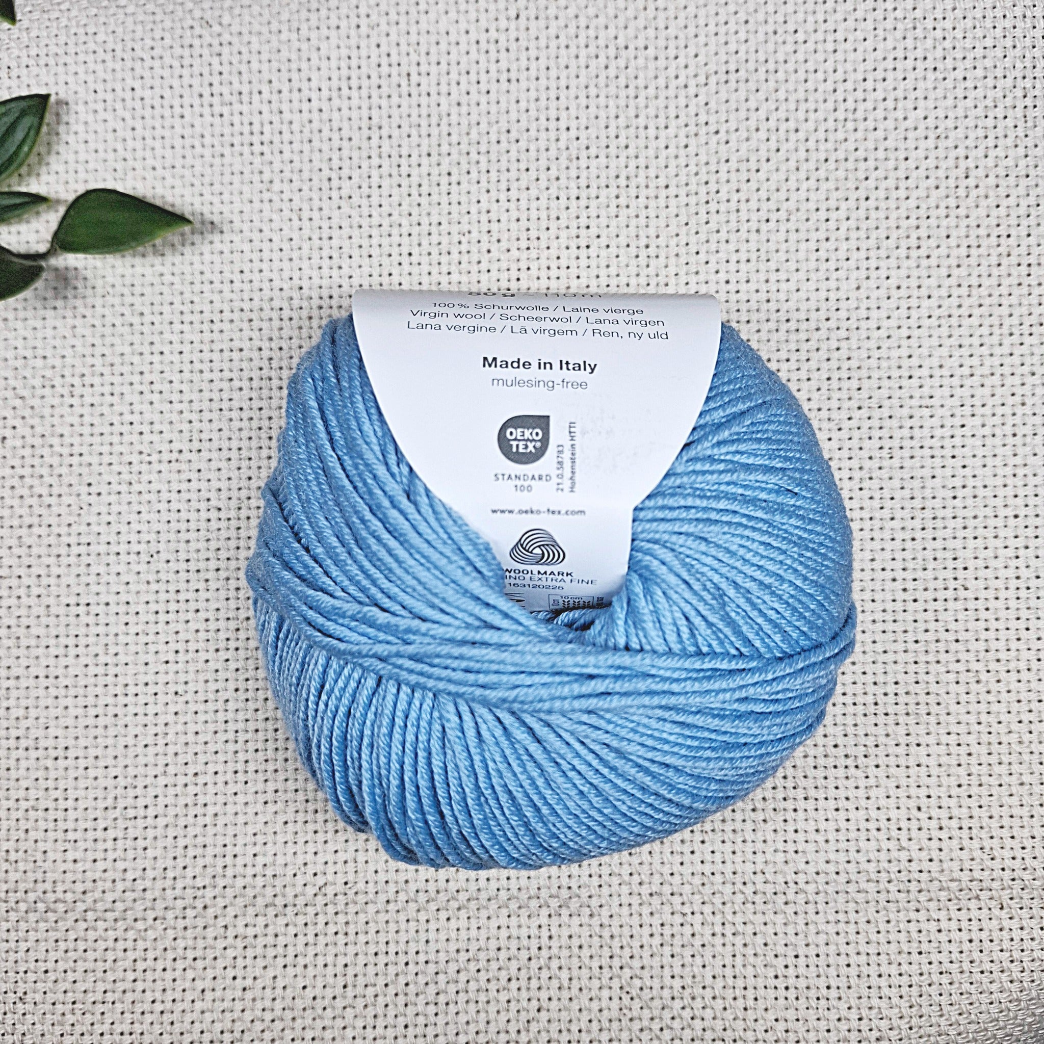 Filato per punch needle 3 mm azzurro