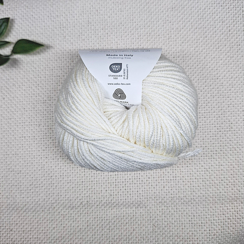 Filato per punch needle 3 mm bianco
