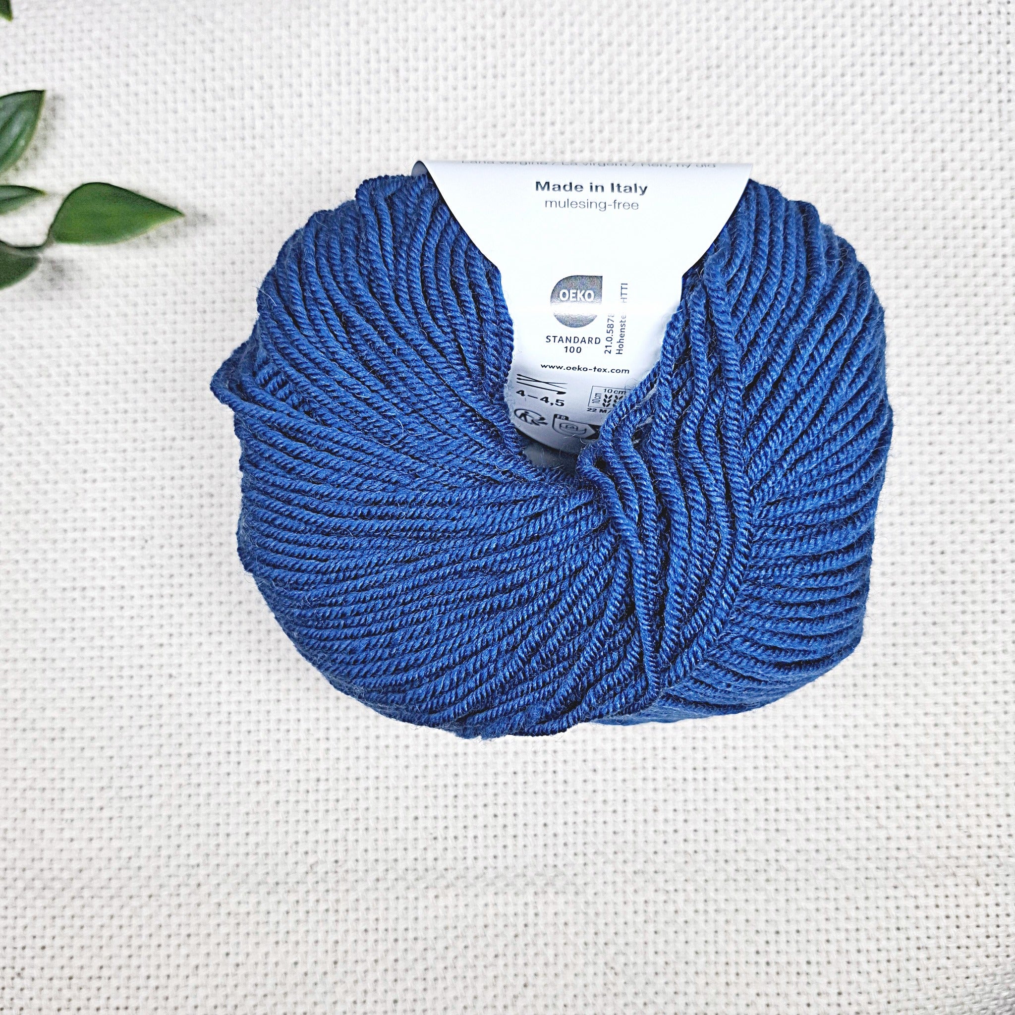 Filato per punch needle 3 mm blu