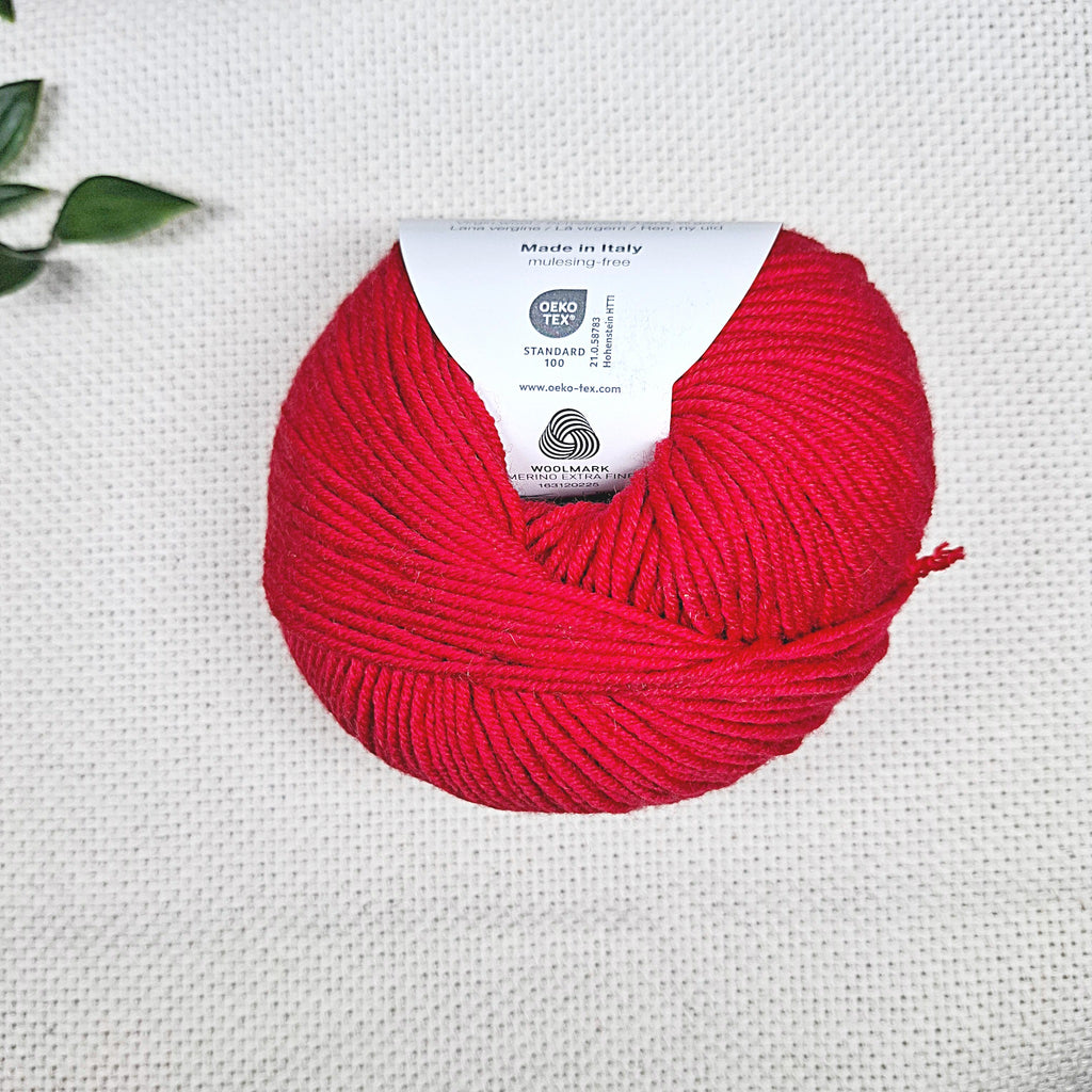 Filato per punch needle 3 mm rosso