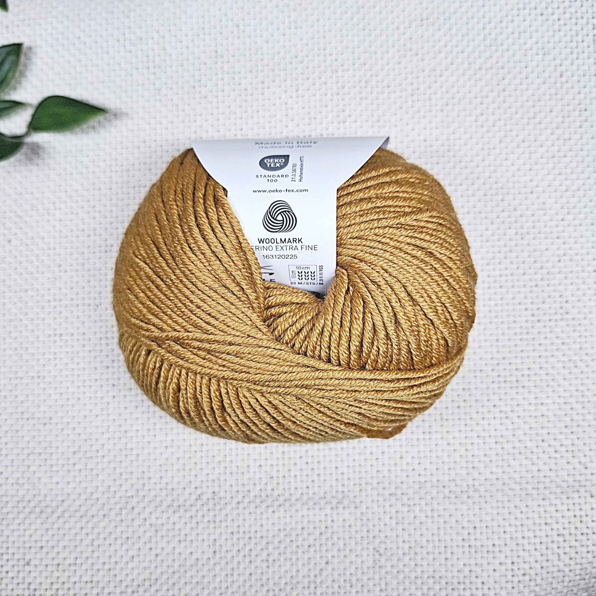 Filato per punch needle 3 mm senape