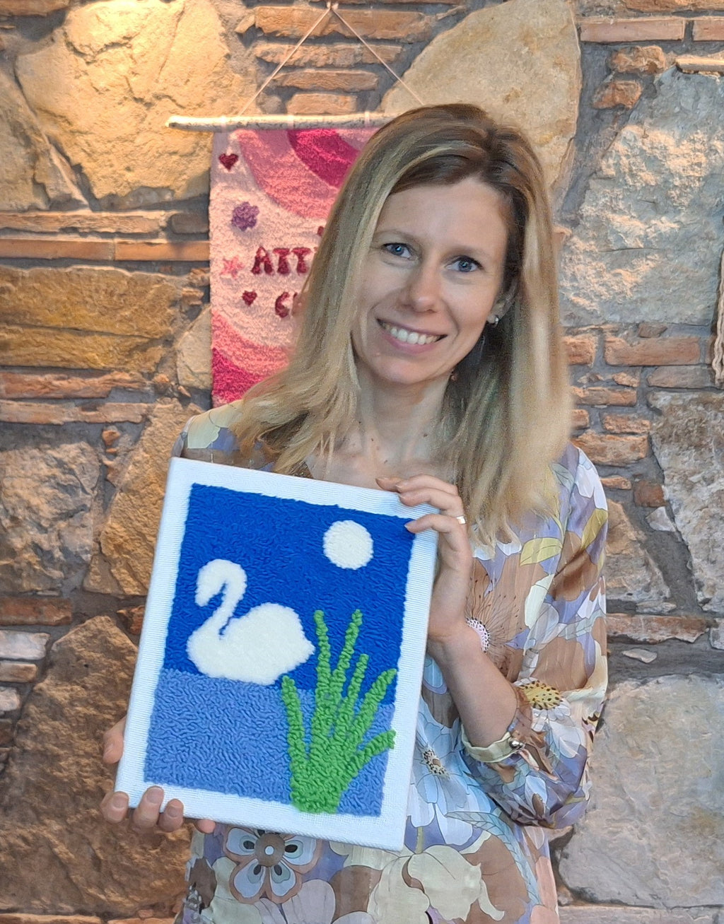 Kit di Ricamo con Ago Magico (Punch Needle)