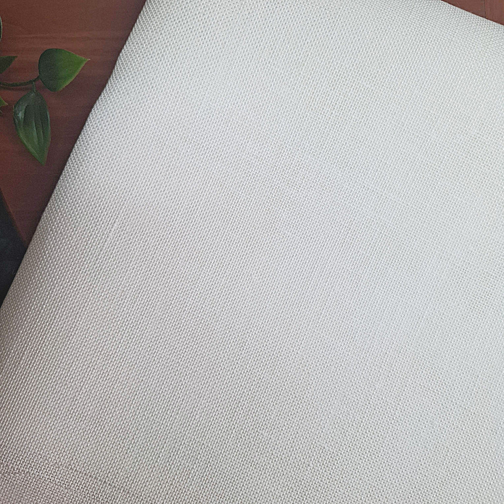 tessuto di lino bianco per punch needle