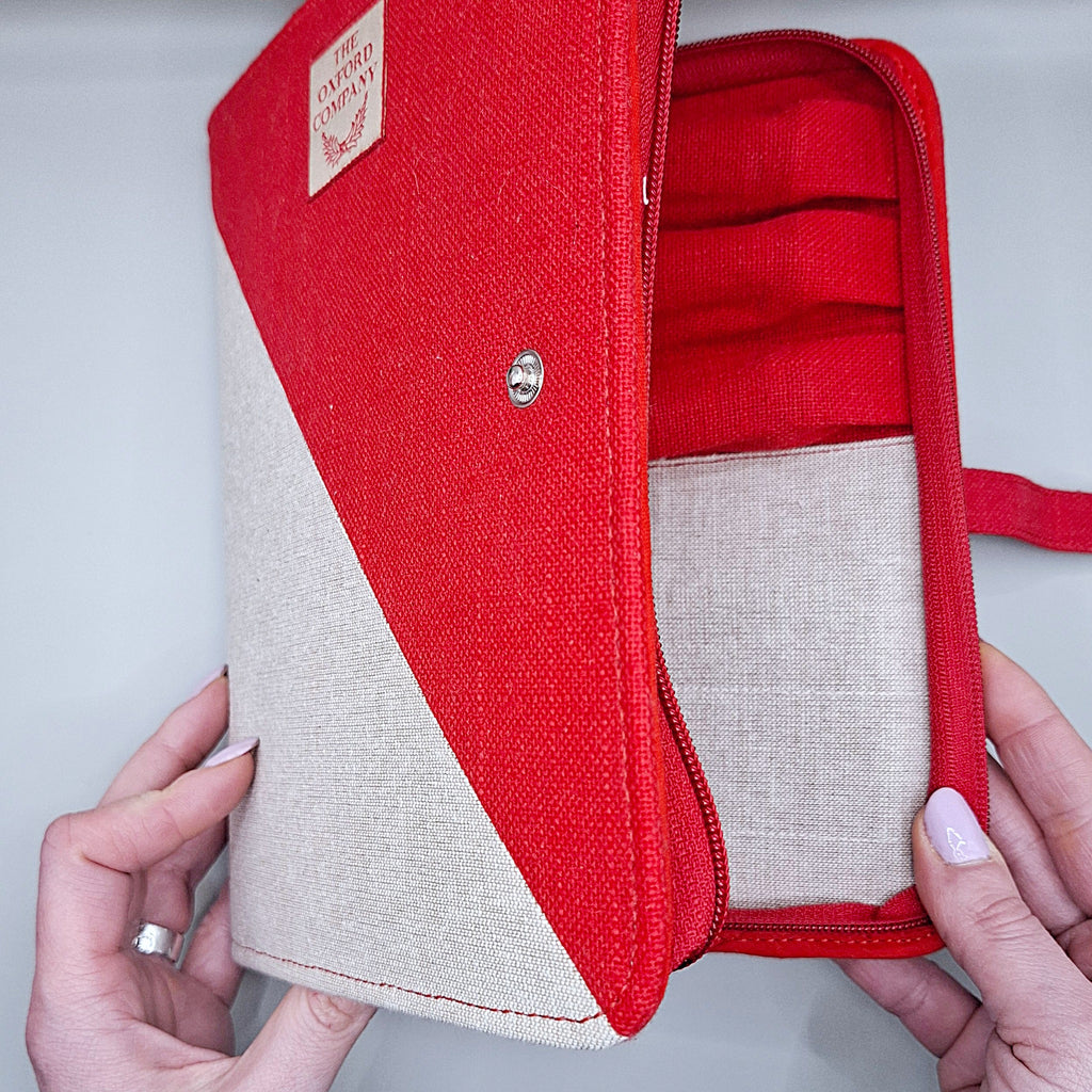 apertura del cofanetto set completo aghi Oxford