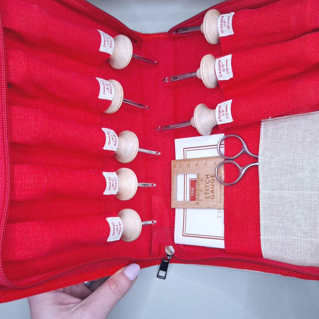 cofanetto set completo aghi Oxford semi aperto