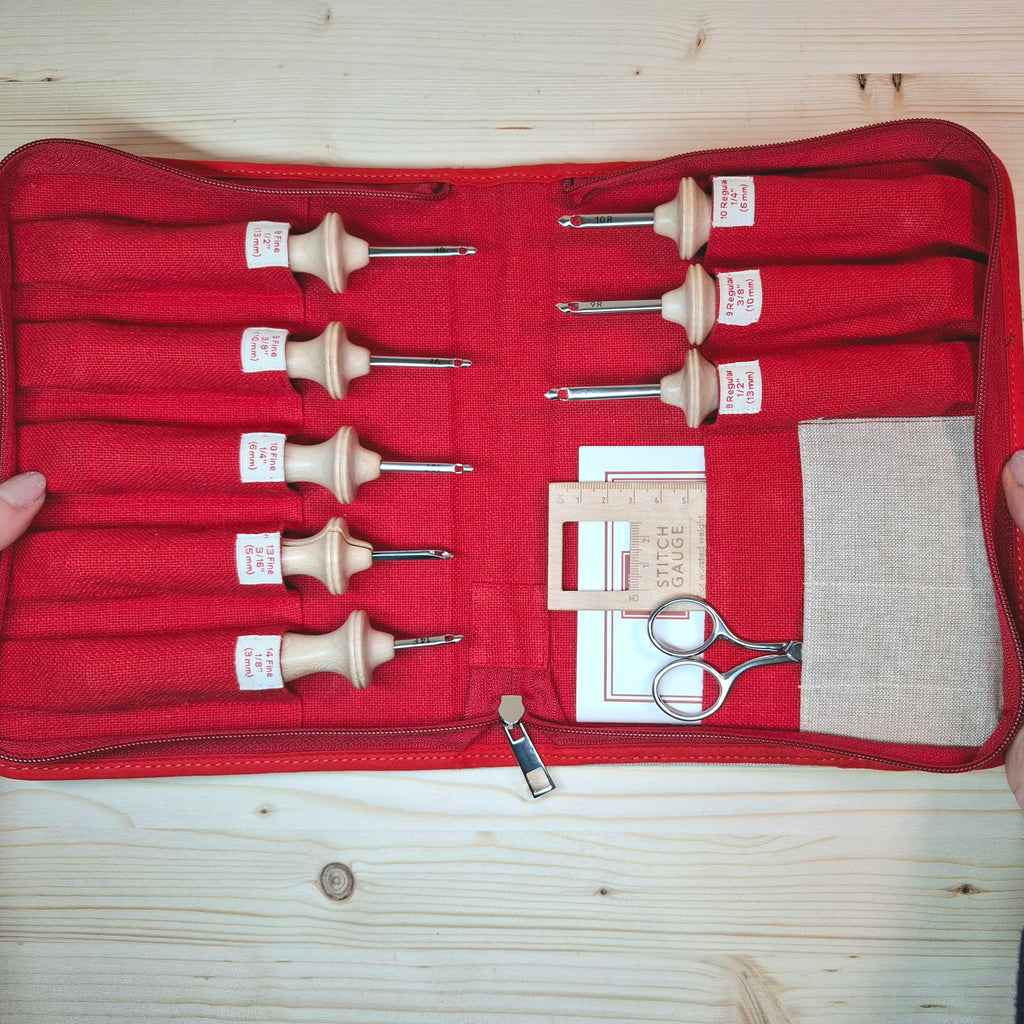 Set Completo Oxford Punch Needle - Collezione Deluxe (8 Misure Originali)